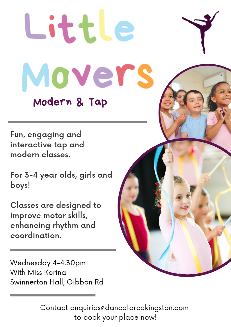 NEW Little Movers modern and tap for 3-4 year olds
